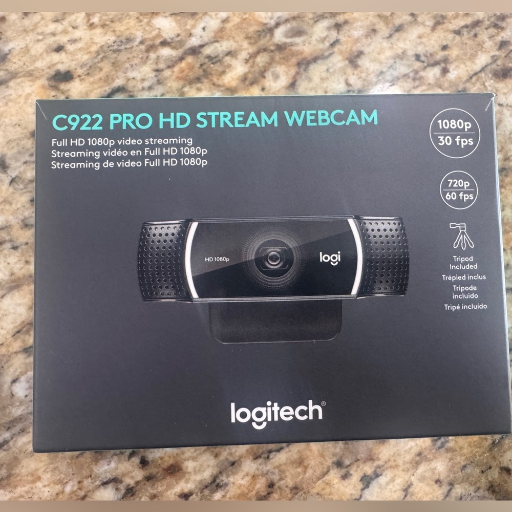 Logitech HD 1080p Stream Webcam - Black